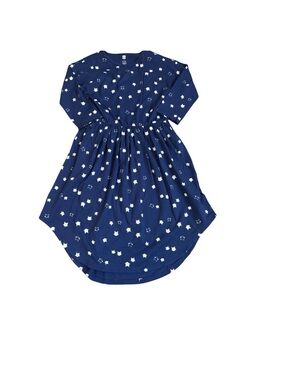 Tea Collection Long Sleeve Midi Dress in Floating Kitties Size 12 NWOT